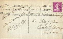CPA Deauville La Plage Fleurie