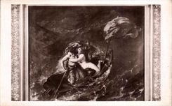 CPA Fantaisie Femme L'orage par william Etty City Art Gallery Manchester