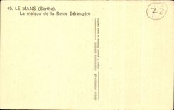 CPA Mans the house of the Queen Berengere