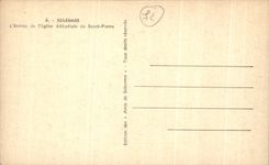 CPA Solesmes Entrance of the Abbey church of Pierre Saint