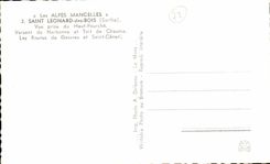 CPA the Alps Mancelles Saint Leonard Of the Wood Seen from Of High the Fork Pouring De Narbonne And