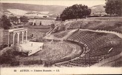 CPA Autun Romain Theater