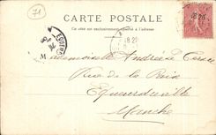 CPA Autun Seen of the remainders of the old theater and a fatherland of the City according to an old drawing