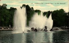CPA Versailles Grandes Eaux Le Char Embourbe