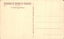 CPA Splendeurs Et Charmes De Versailles Le Temple de la Musique