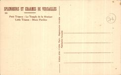 CPA Versailles petit Trianon Le Temple de la Musique