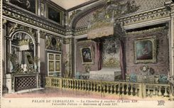 CPA Palais De Versailles La Chambre a Coucher de louis XIV