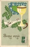 CPA Fantaisie Bonne annee Calice