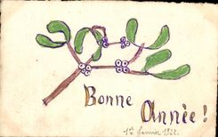 CPA Fantaisie Bonne annee