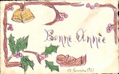 CPA Fantaisie Bonne annee