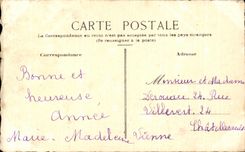 CPA Fantaisie Bonne annee