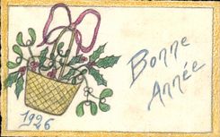 CPA Fantaisie Bonne annee