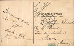 CPA Fantasy Militaria Train