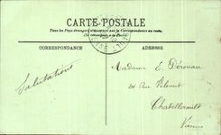 CPA Lourdes illumination for the procession of the evening