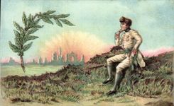 Oficial de los jovenes de la palma de Militaria de la fantasia de CPA