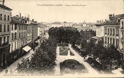 CPA Villefranche On the Saone Public garden Etienne Chicken