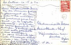 CPA Road of Sallanches Combloux Megeve Panorama on Mont Blanc