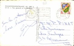 CPA Chamonix Mount Blanc View and the White MT