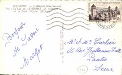 CPA mounts of Chablais the Lake of Beunaz and the Tooth of Oche