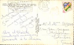 CPA Mountain Of the Mount Blanc Seen Air Green Needle the points sars name and Northern Dras Face