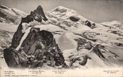 CPA Mont Blanc the large mules Dome of tasting Needle of tasting