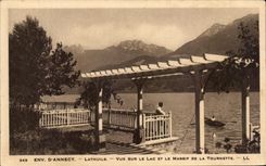 CPA Env Of Annecy Lathuile Seen on the Lake And Mountain Of the Spinner