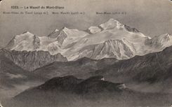 CPA Mountain of the Mount Blanc Mount Blanc of Tacul Mont Maudit