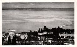 CPA Evian Les Bains Seen of the Port and the Swiss Dimension