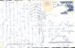 CPA Chamonix the lake of Gaillands