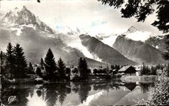 CPA Chamonix Mont Blanc lake of Gaillands