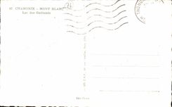 CPA Chamonix Mont Blanc lake of Gaillands