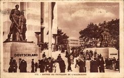 International CPA Expostition Paris 1937 Entrance Of the House Of Germany