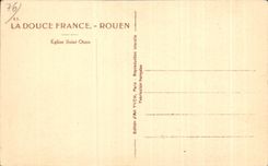 CPA Soft France Rouen Church Saint Ouen