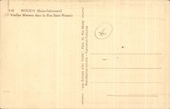 CPA Rouen Old women Houses In the Street Sainte Romain