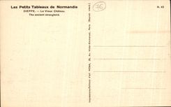 Pequenas tablas de CPA de Normandia Dieppe el castillo viejo