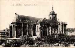 CPA Colmar Cathedrale Saint Martin