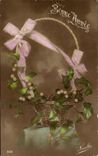 CPA Fantaisie Fleurs Bonen annee