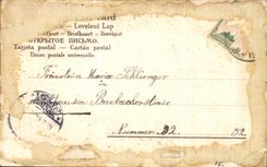 CPA Fantaisie florece las anclas del infante de marina