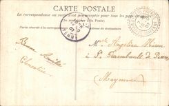 Ninos de la fantasia de CPA con el perro del cafe