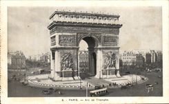 CPA Paris Arc De Triomphe