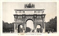 CPA Paris Arc de Triomphe Of the Carousel