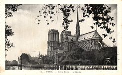 CPA Paris Notre Dame el Apse