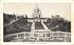 CPA Paris Le Sacre Coeur montmartre