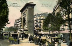CPA Paris the Boulevard And the Gate Saint Denis
