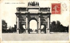 CPA Paris the Are Of Louvre Tileries