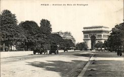 CPA Paris Avenue Du Bois De Boulogne Arc de Triomphe 