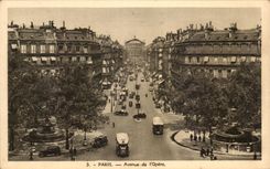 CPA Paris Avenue Of Opera