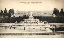 CPA Versailles Bassin De Latone Et Le Chateau 