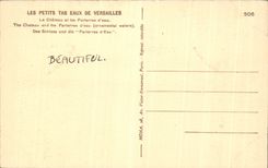 CPA Les Petits Tableaux De Versailles Le Chateau Et Les Parterres d'Eau