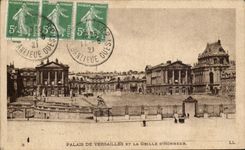 CPA Palais De Versailles Et La Grille D'Honneur